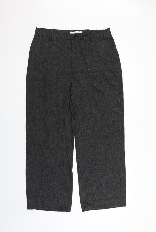 mac  Womens Grey Check  Trousers  Size 14 L26 in