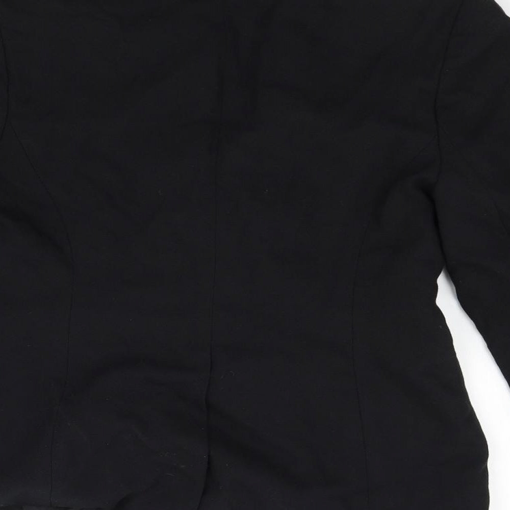 Zone Womens Black   Jacket Suit Size 10