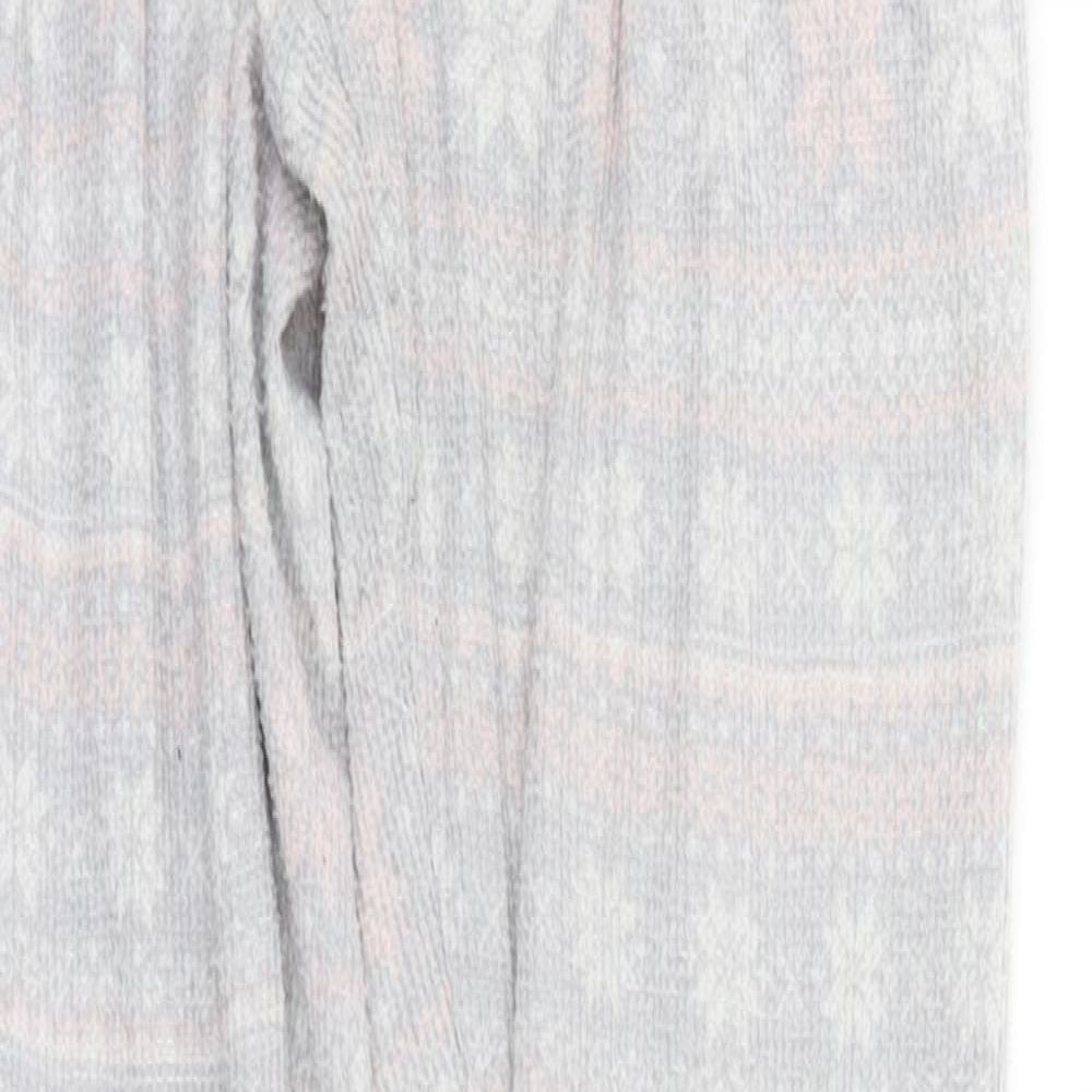 LOVE TO LOUNGE Girls Grey Geometric  Top One Piece Size XS