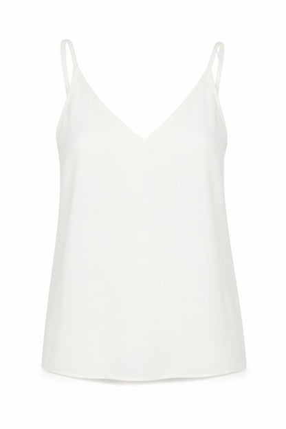 Womens UK Size 10 Papaya White Basic Tank