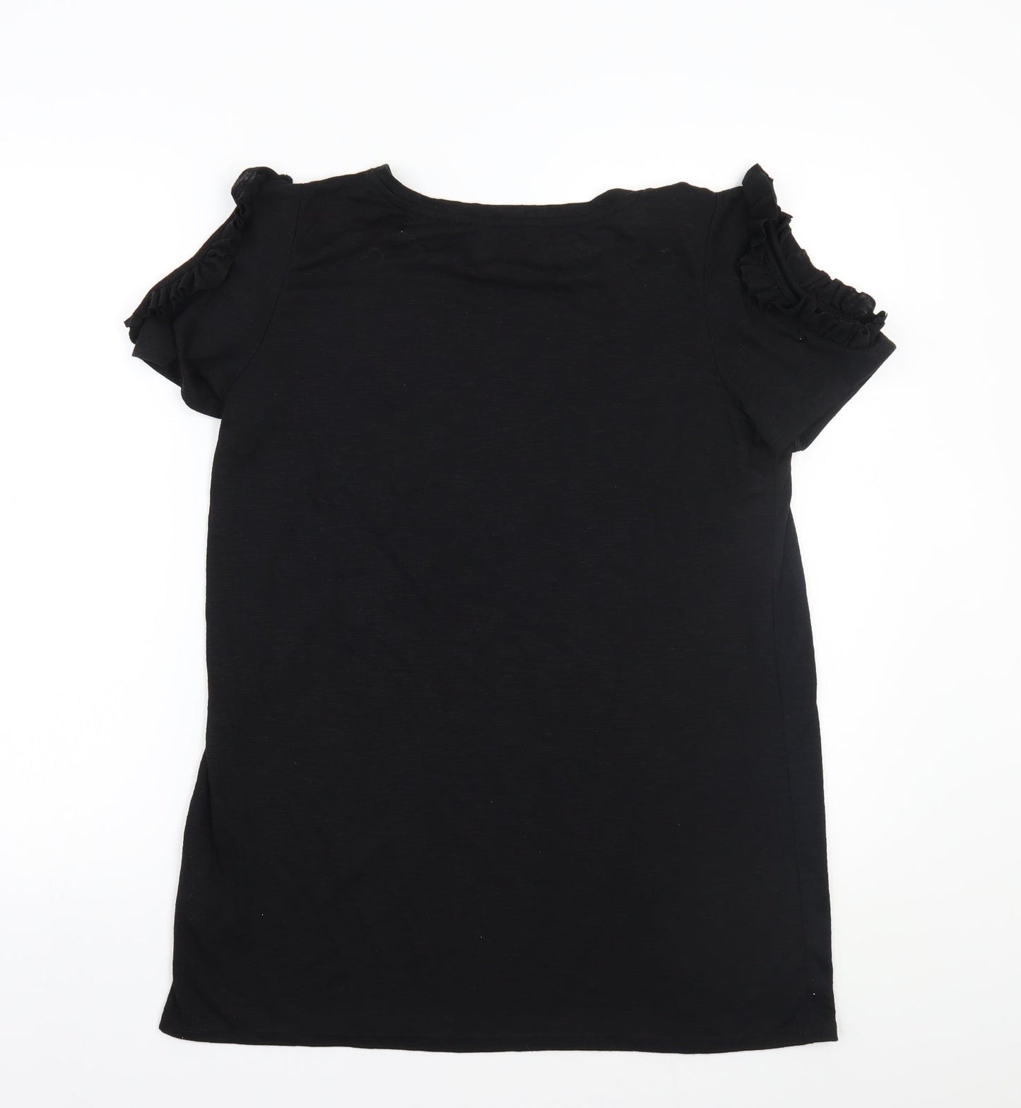 Papaya Womens Black   Basic T-Shirt Size M