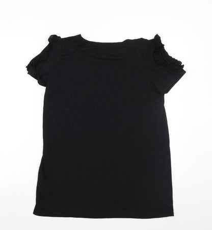 Papaya Womens Black   Basic T-Shirt Size M