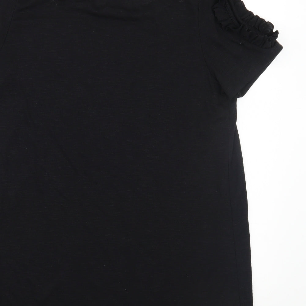 Papaya Womens Black   Basic T-Shirt Size M