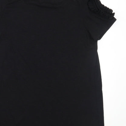 Papaya Womens Black   Basic T-Shirt Size M