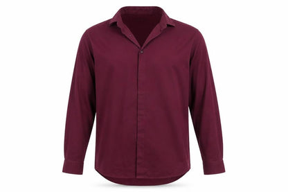 Mens UK Size 17.5 George Purple  Button-Up Long Sleeve Casual Shirt