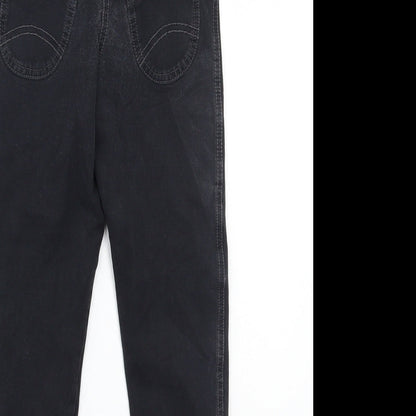 Marks and Spencer Girls Black   Straight Jeans Size 6-7 Years