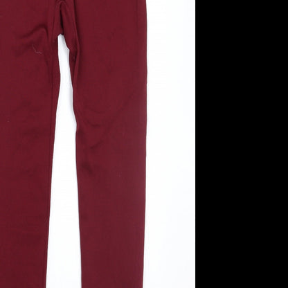 Satina Womens Red   Jegging Leggings Size S L23 in