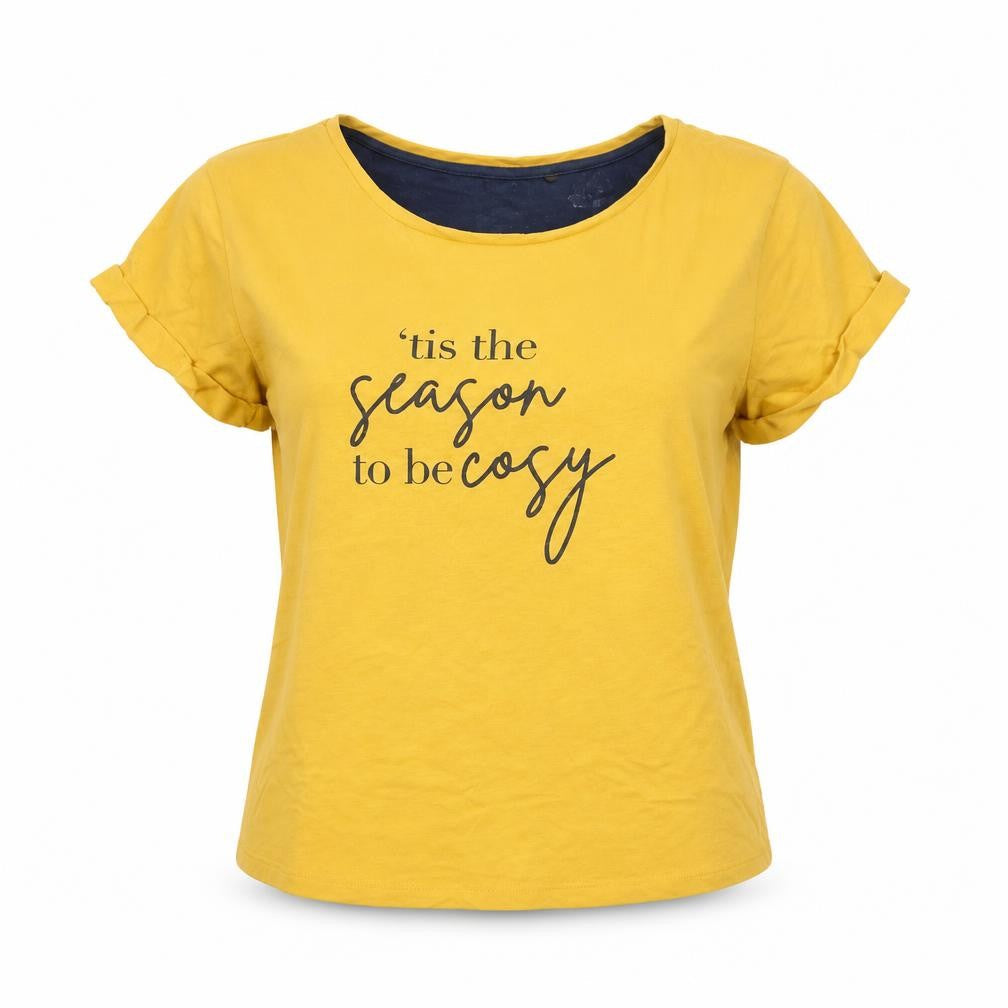 Next Womens Yellow Solid  Cami Pyjama Top Size M