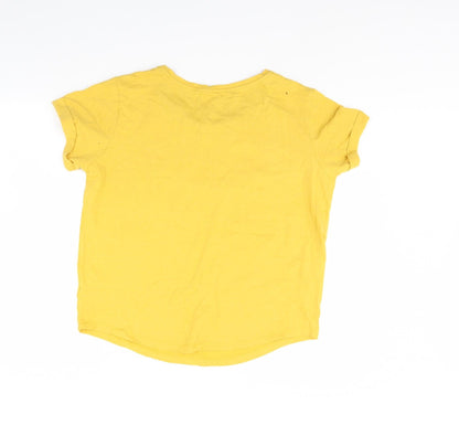 Next Womens Yellow Solid  Cami Pyjama Top Size M