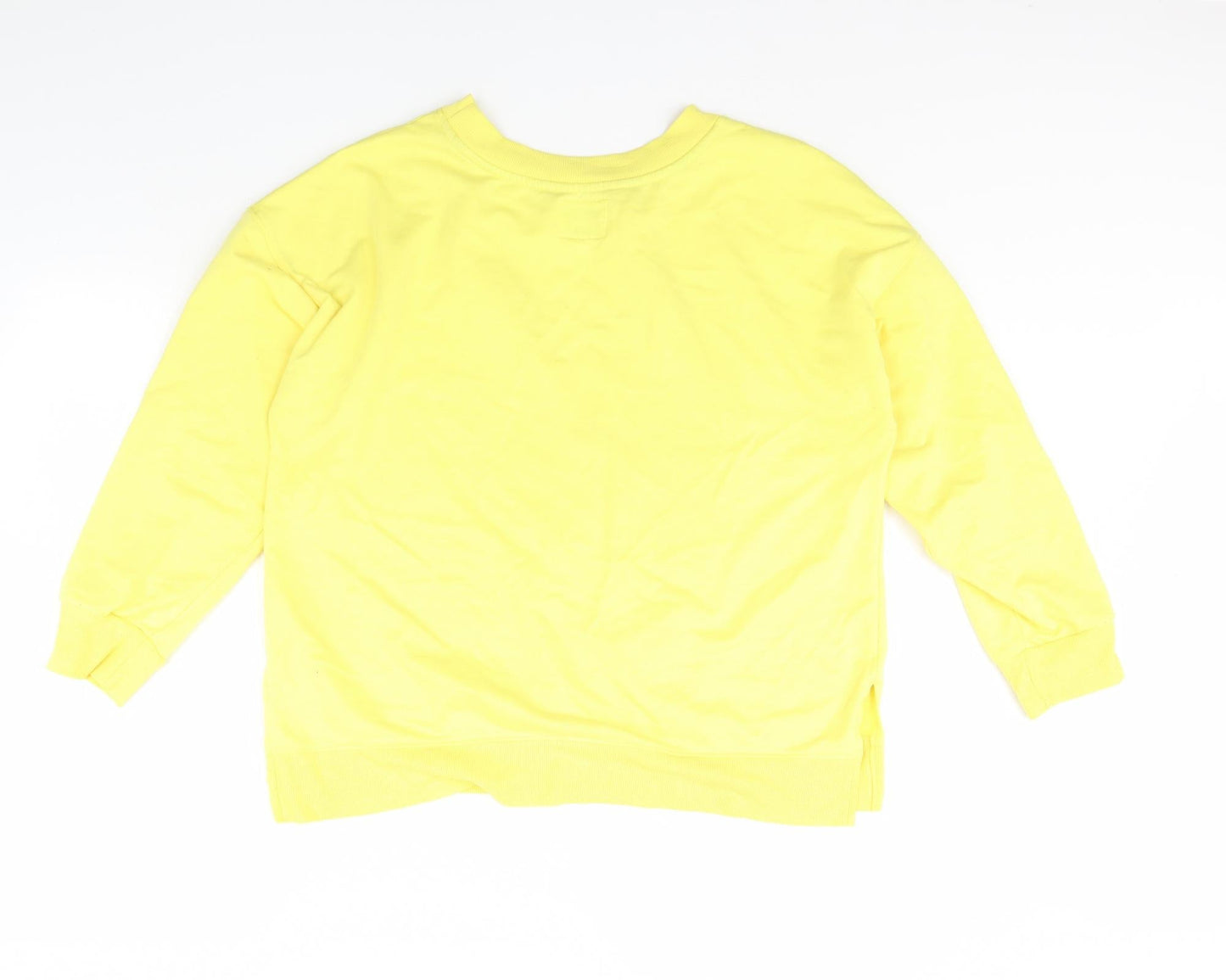 Womens UK Size L Time To Dream Yellow Pullover Jumper