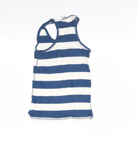 NEXT Womens Blue Striped  Basic Tank Size 8