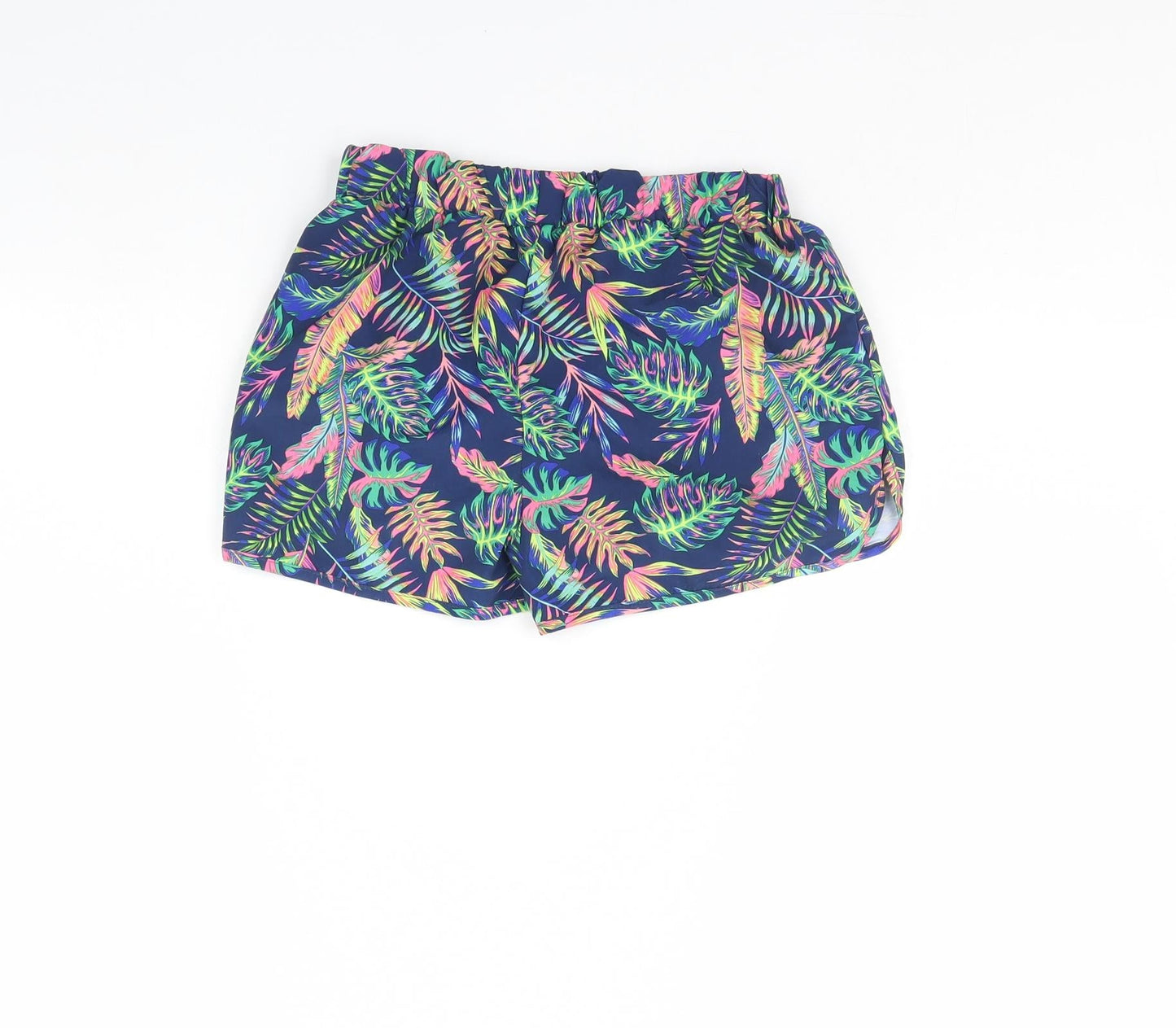 Primark Girls Blue Floral  Bermuda Shorts Size 10 Years