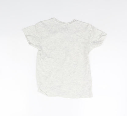 Primark Boys Grey   Basic T-Shirt Size 7 Years