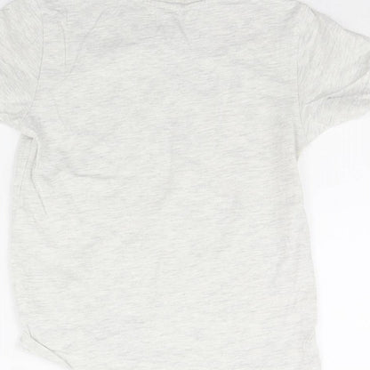 Primark Boys Grey   Basic T-Shirt Size 7 Years