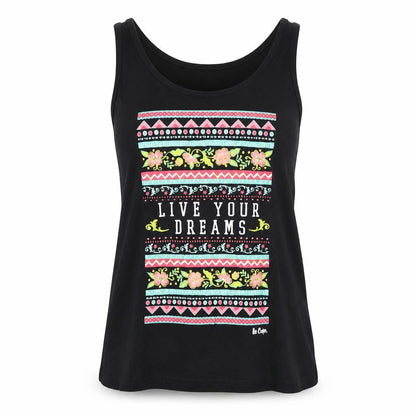 Womens UK Size 8 Lee Cooper Black Basic Tank
