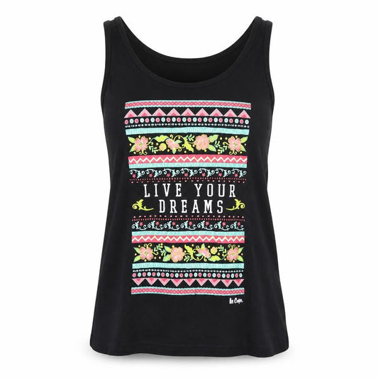 Womens UK Size 8 Lee Cooper Black Basic Tank