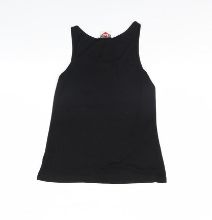 Womens UK Size 8 Lee Cooper Black Basic Tank