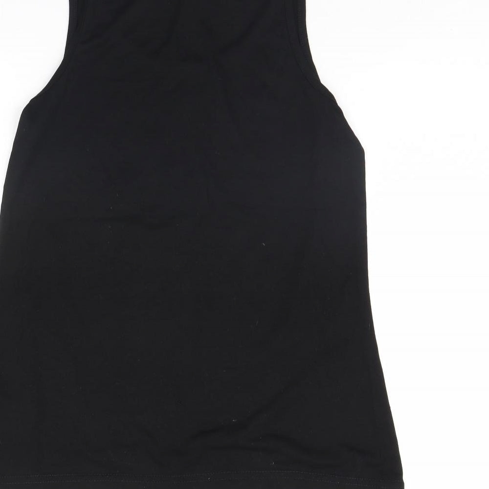 Womens UK Size 8 Lee Cooper Black Basic Tank