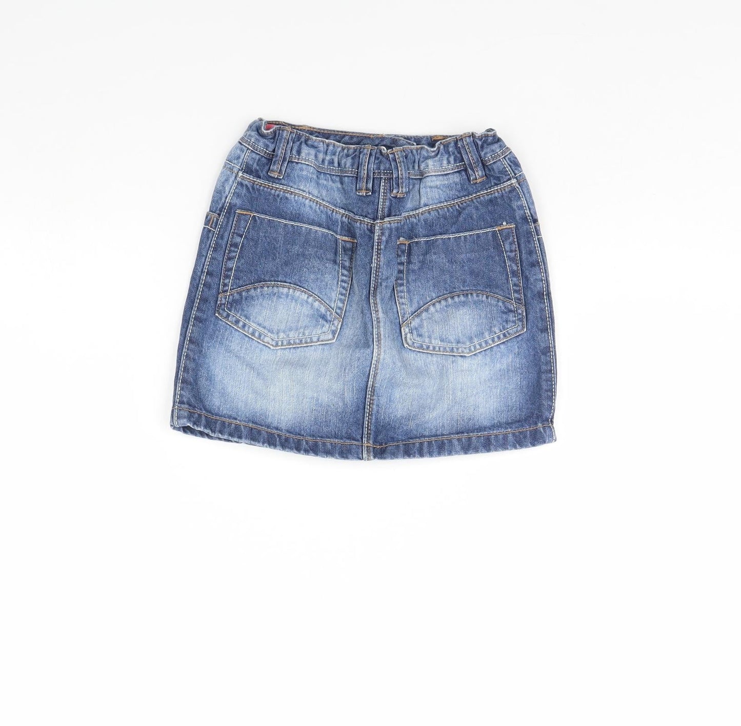 Nutmeg Girls Blue  Denim Mini Skirt Size 7 Years