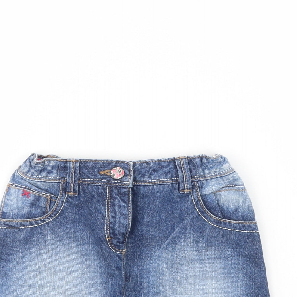 Nutmeg Girls Blue  Denim Mini Skirt Size 7 Years