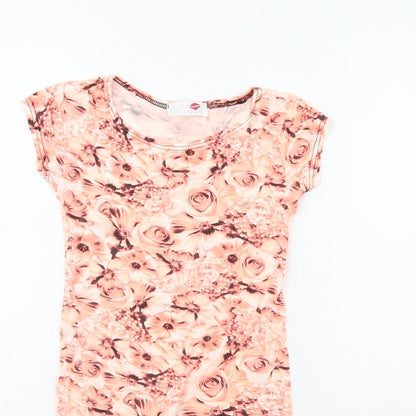 Minx Girls Orange Floral  Mini  Size 9 Years