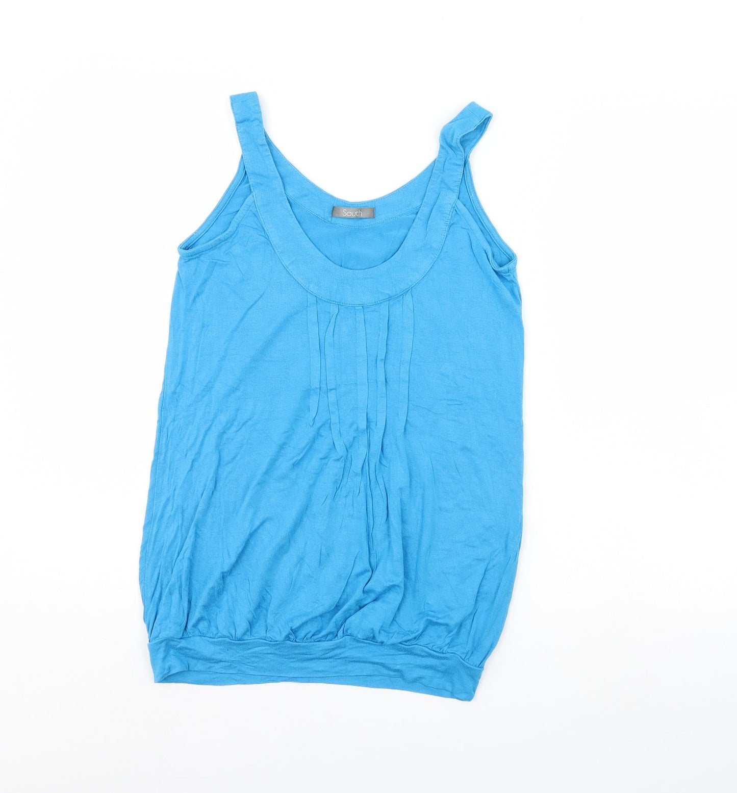 Womens UK Size 8 South Blue Basic Tank