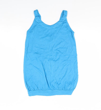 Womens UK Size 8 South Blue Basic Tank