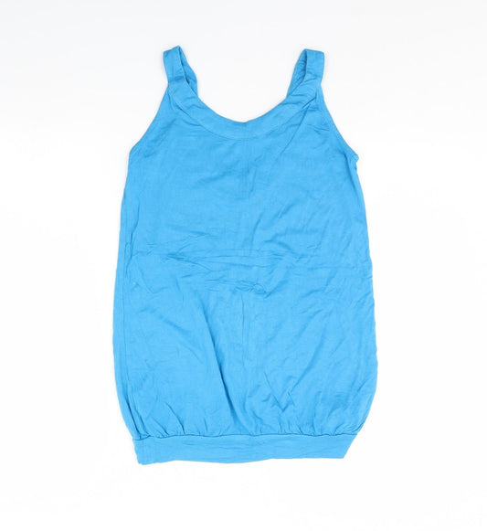 Womens UK Size 8 South Blue Basic Tank