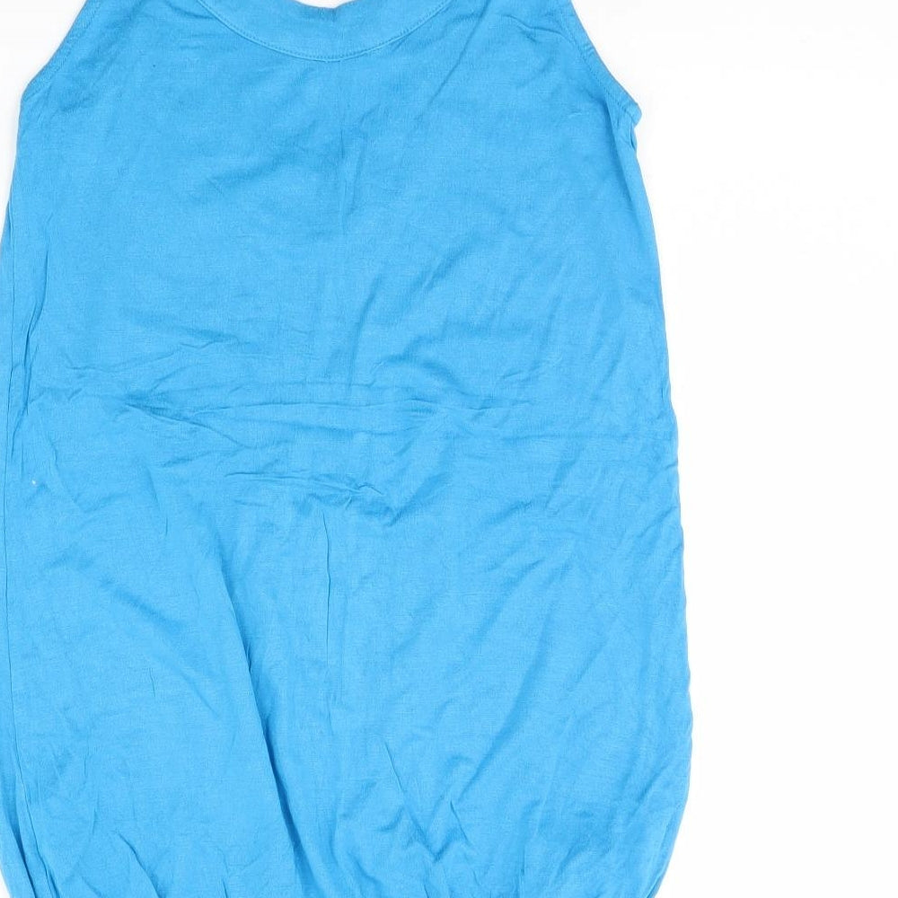 Womens UK Size 8 South Blue Basic Tank