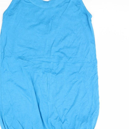 Womens UK Size 8 South Blue Basic Tank