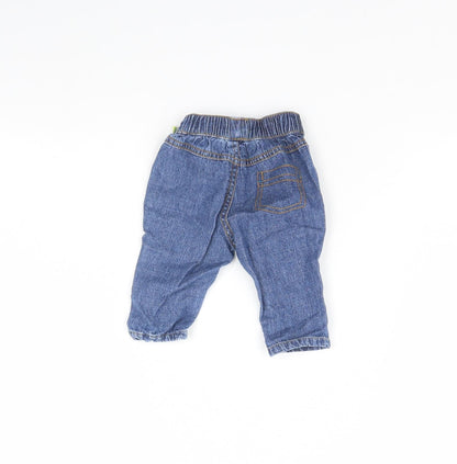 Nutmeg Baby Blue   Cargo Trousers Size 0-3 Months