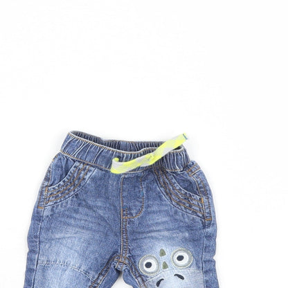 Nutmeg Baby Blue   Cargo Trousers Size 0-3 Months