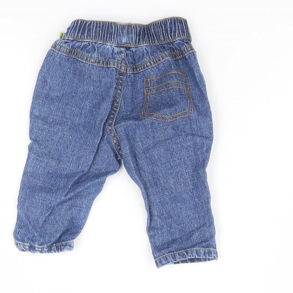 Nutmeg Baby Blue   Cargo Trousers Size 0-3 Months