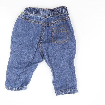 Nutmeg Baby Blue   Cargo Trousers Size 0-3 Months
