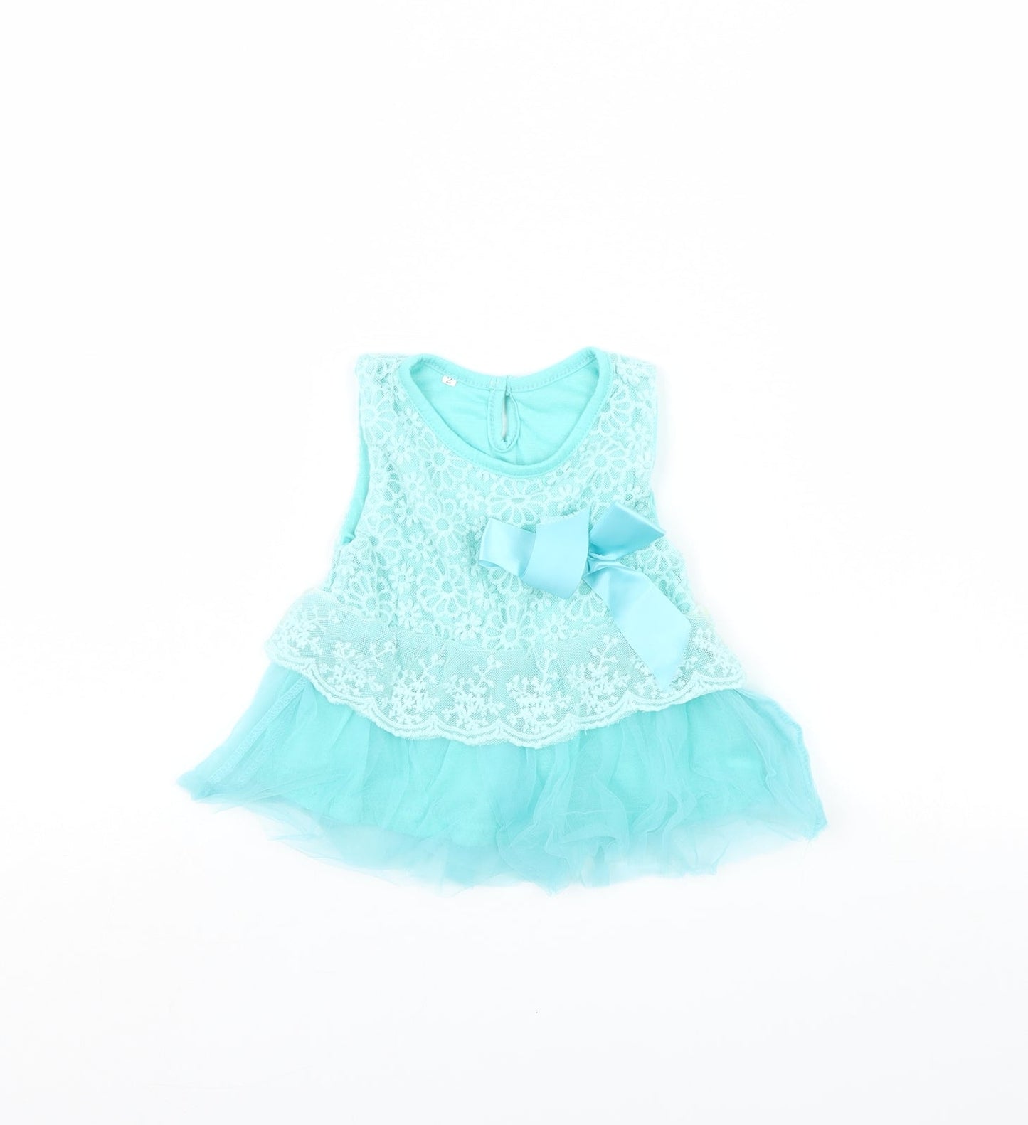 Preworn Girls Green   Fit & Flare  Size 2 Years