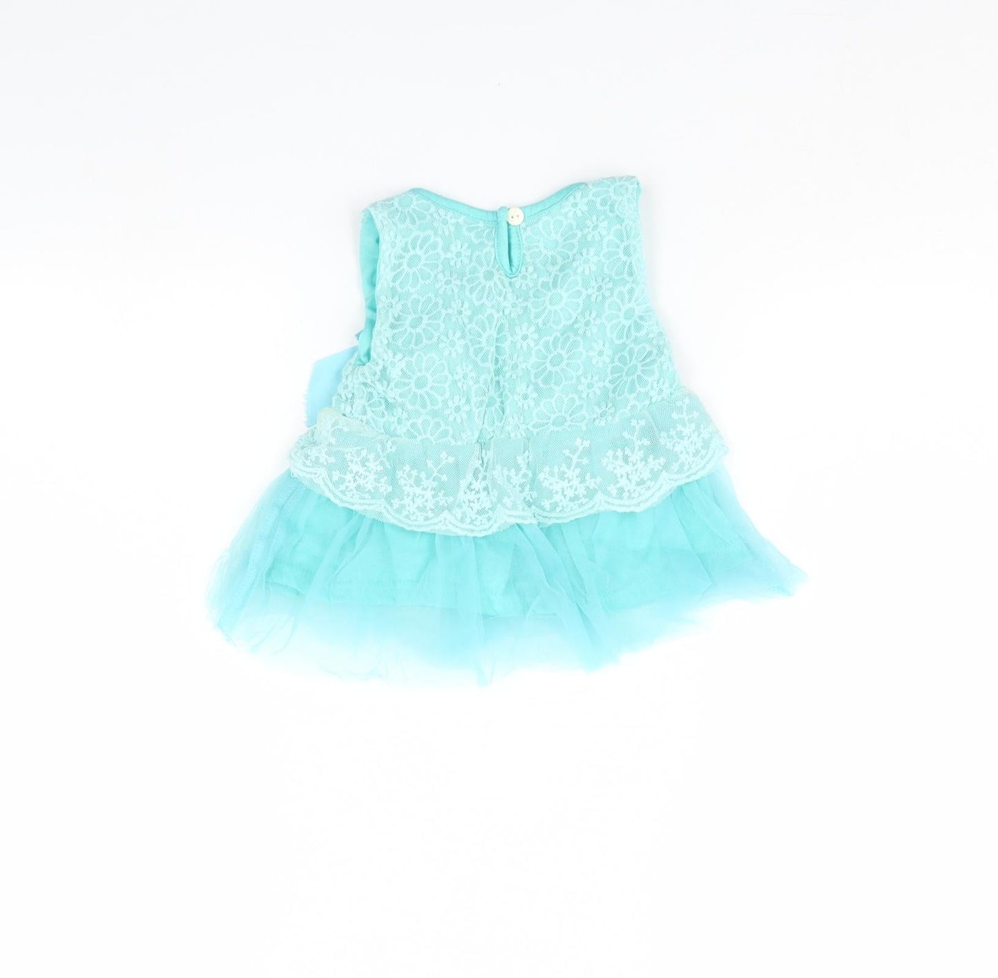 Preworn Girls Green   Fit & Flare  Size 2 Years