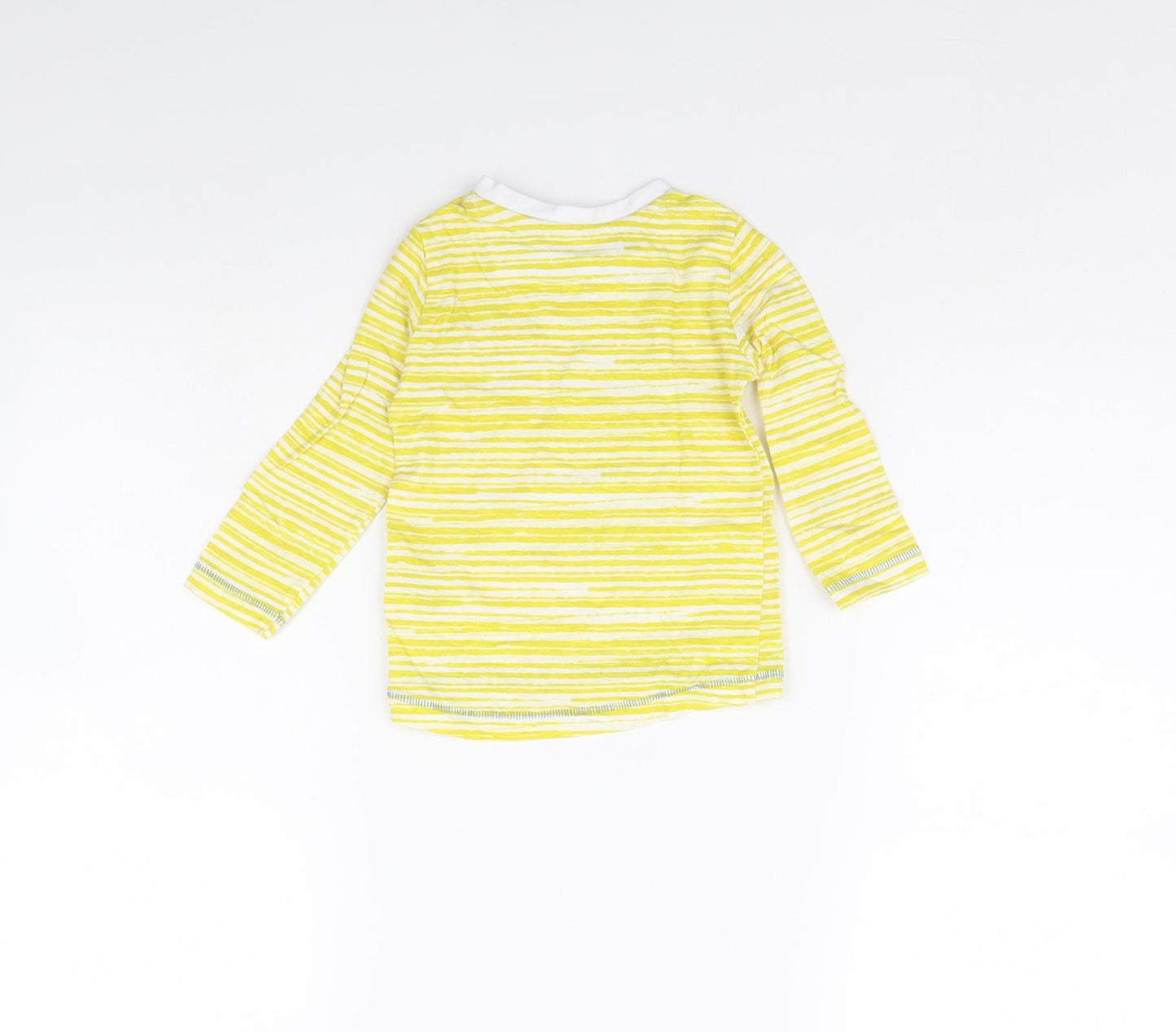 Mothercare Baby Yellow Striped  Basic T-Shirt Size 9-12 Months