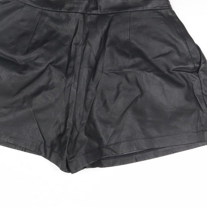 H&M Womens Black   Cut-Off Shorts Size 10
