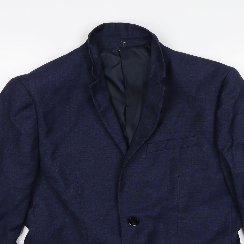Mens UK Size 36 H&M Regular Blue Suit Jacket