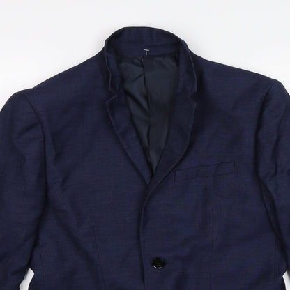 Mens UK Size 36 H&M Regular Blue Suit Jacket