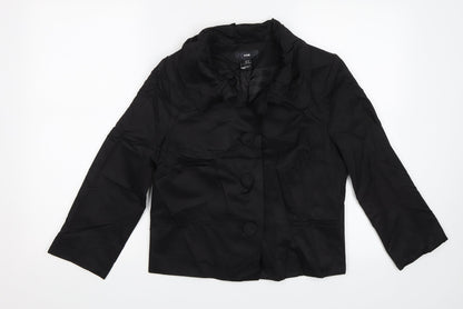 Womens UK Size 12 H&M Black Jacket