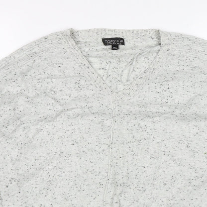 Womens UK Size 10 Topshop Grey Pullover Jumper
