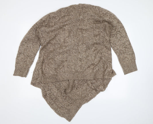 Womens UK Size S Roman Originals Brown Cardigan Jumper