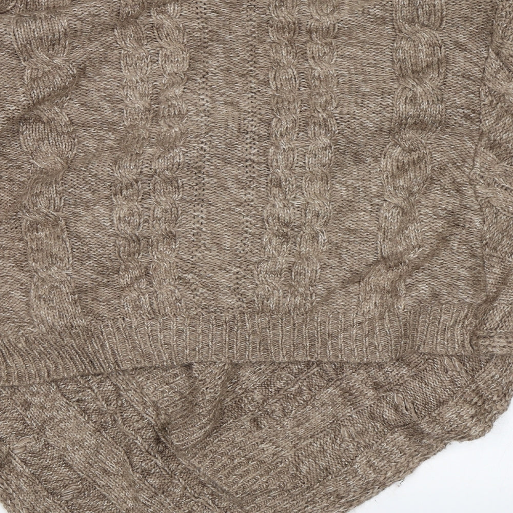 Womens UK Size S Roman Originals Brown Cardigan Jumper