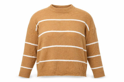 Womens UK Size L Brave Soul Brown Pullover Jumper