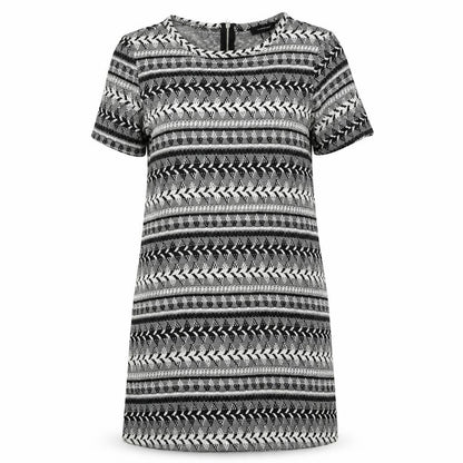 Atmosphere Womens Black Geometric  Sheath  Size 8