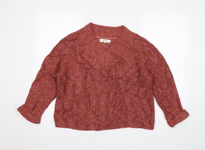 Womens UK Size S Per Una Red Pullover Jumper