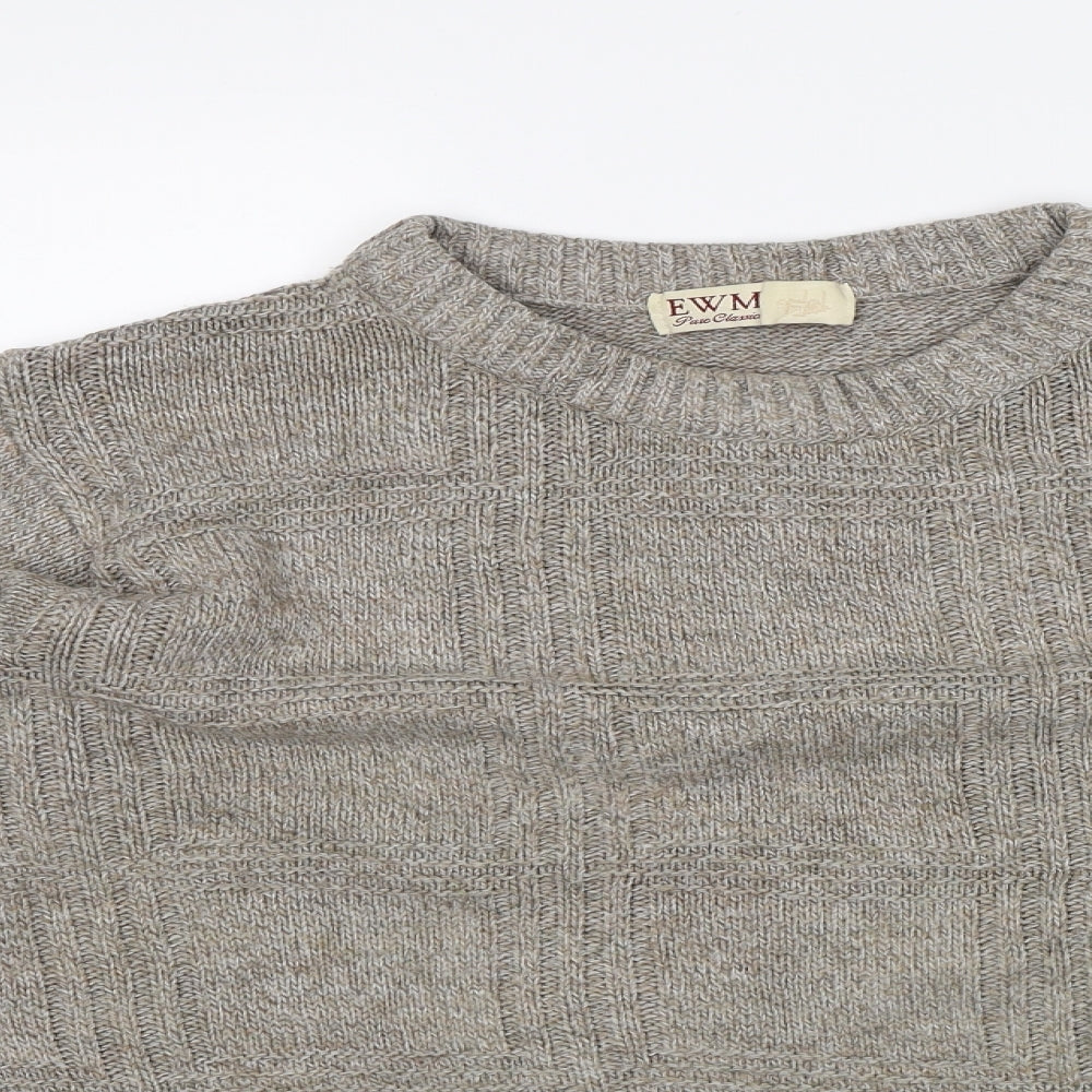EWM Womens Beige   Pullover Jumper Size 8