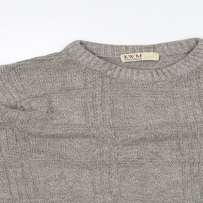 EWM Womens Beige   Pullover Jumper Size 8