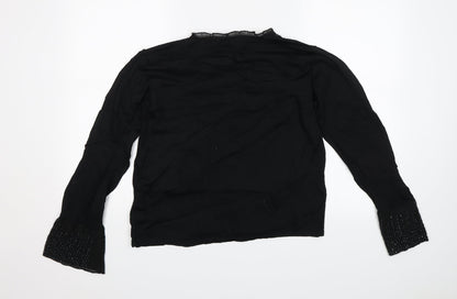 Klass Collection Womens Black   Basic Blouse Size L